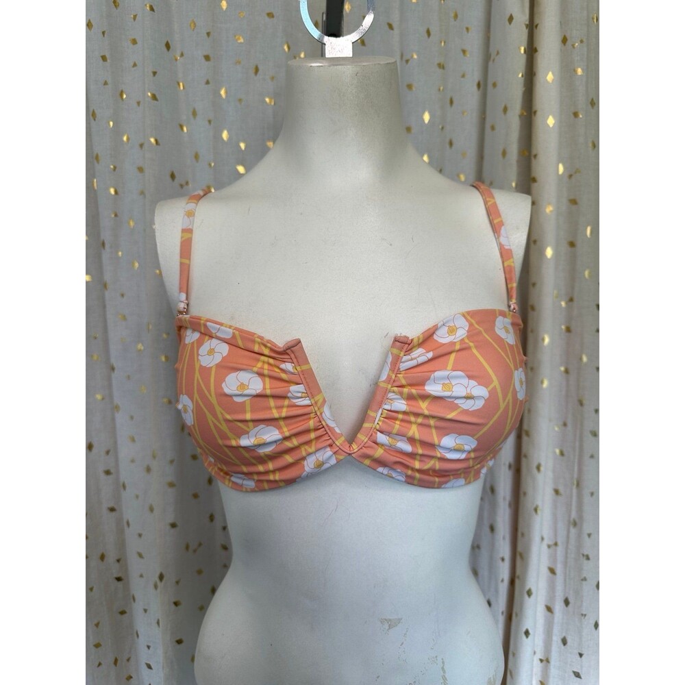 Sig Zane X Coconut Ave Bliss Hula Adjustable Removable Bandeau Swim Top XL
